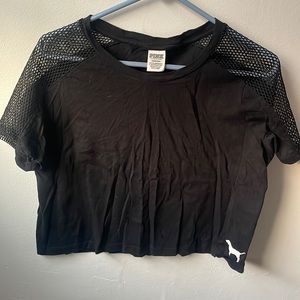 VS Pink athletic crop tee
